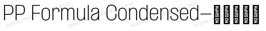 PP Formula Condensed字体转换